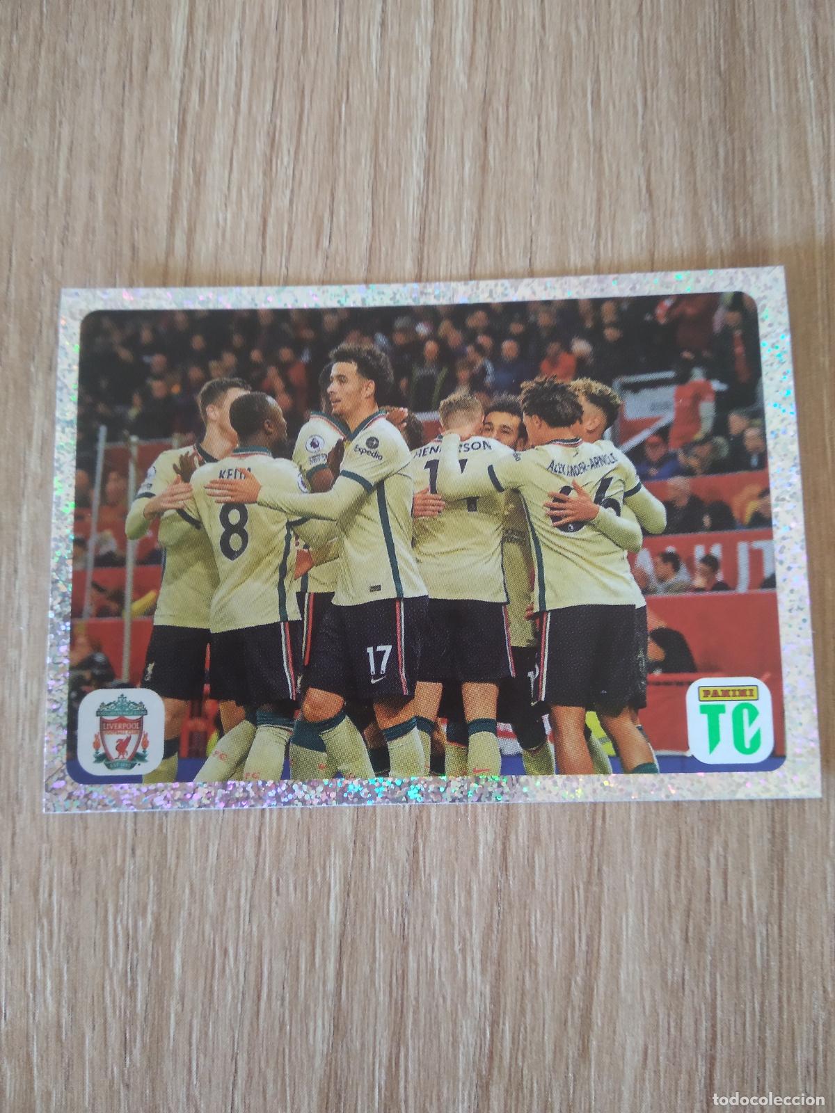 Cromos de f&uacute;tbol: 4 EQUIPO PLANTILLA LIVERPOOL CROMO FUTBOL PANINI TOP CLASS 2022 STICKER