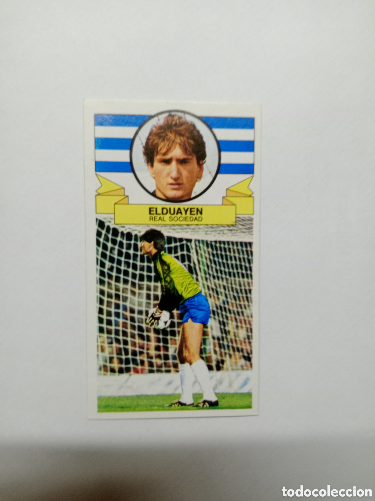 Cromos de f&uacute;tbol: 85-86 ESTE CROMO NUEVO NUNCA PEGADO EN BUEN ESTADO ELDUAYEN