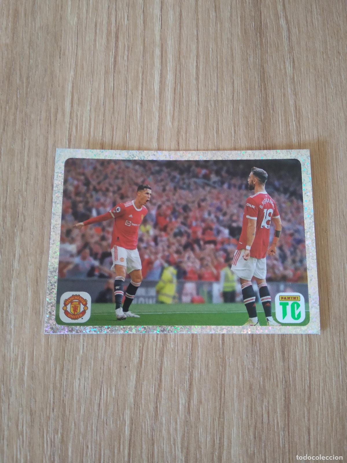 Cromos de f&uacute;tbol: 6 CRISTIANO RONALDO BRUNO FERNANDES MANCHESTER UNITED CROMO FUTBOL PANINI TOP CLASS 2022 STICKER