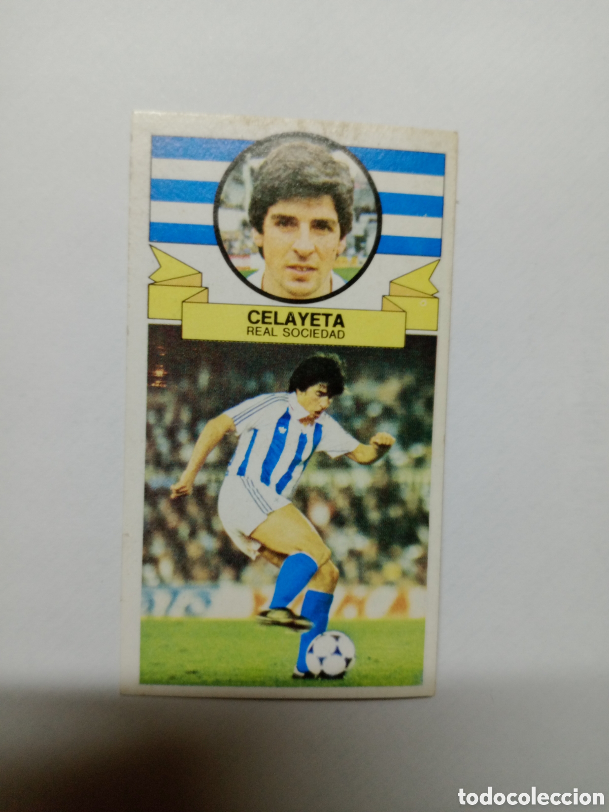 Cromos de f&uacute;tbol: 85-86 ESTE CROMO NUEVO NUNCA PEGADO EN REGULAR ESTADO CELAYETA