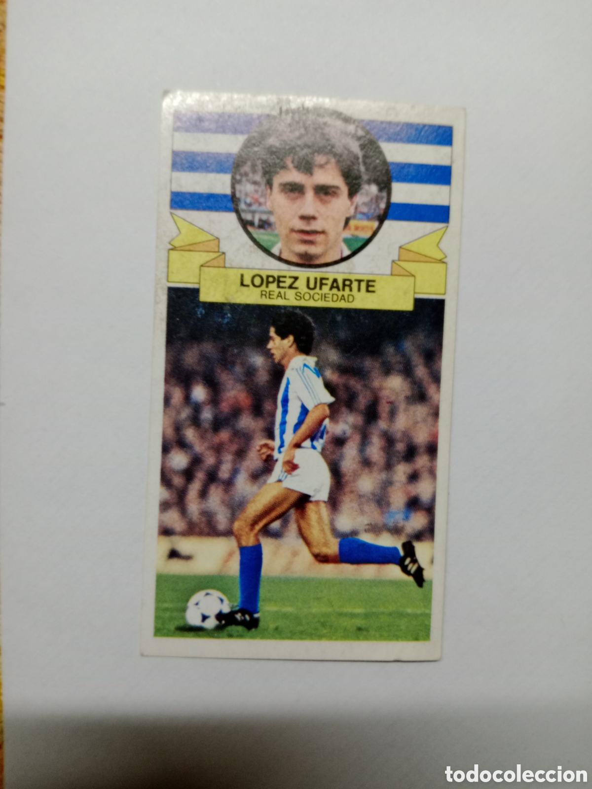 Cromos de f&uacute;tbol: 85-86 ESTE CROMO NUEVO NUNCA PEGADO EN REGULAR ESTADO LOPEZ UFARTE