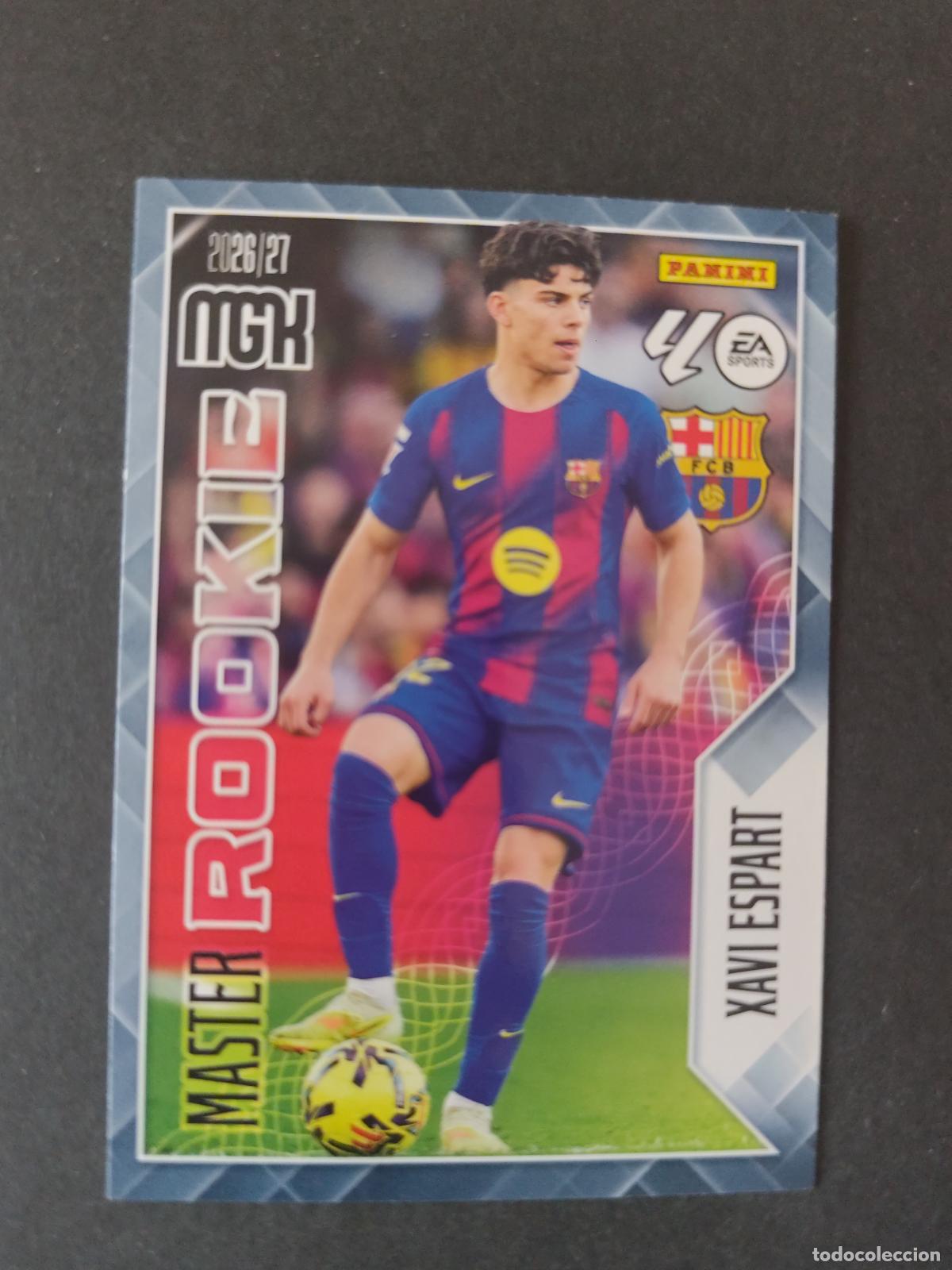Cromos de f&uacute;tbol: 422 XAVI ESPART BARCELONA MASTER ROOKIE MEGACRACKS 2026 2027 26 27