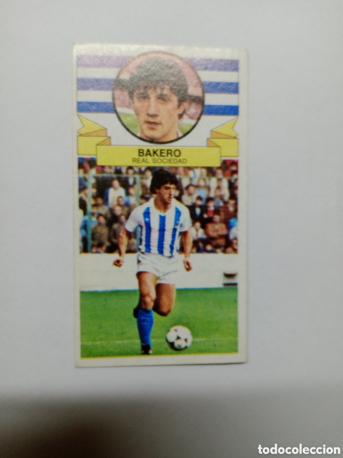 Cromos de f&uacute;tbol: 85-86 ESTE CROMO NUEVO NUNCA PEGADO EN BUEN ESTADO BAKERO