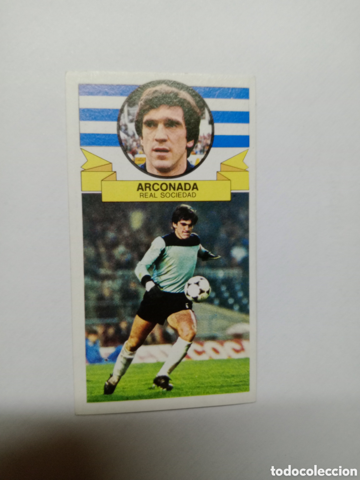 Cromos de f&uacute;tbol: 85-86 ESTE CROMO NUEVO NUNCA PEGADO EN BUEN ESTADO ARCONADA