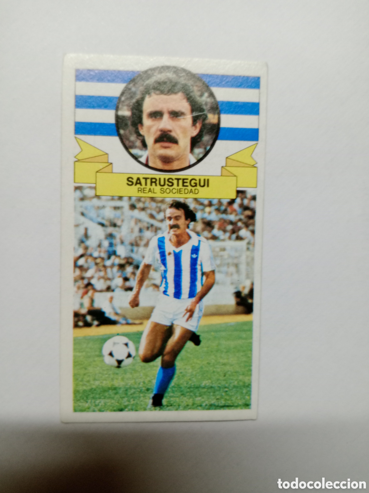 Cromos de f&uacute;tbol: 85-86 ESTE CROMO NUEVO NUNCA PEGADO EN BUEN ESTADO SATRUSTEGUI