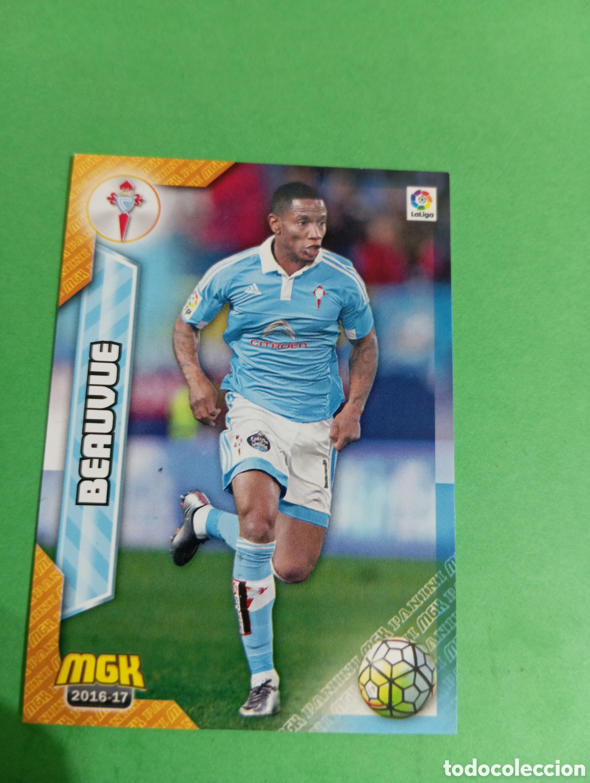 Cromos de f&uacute;tbol: Beauvue Celta de Vigo n&deg;155 / PANINI MEGACRACKS 2016/2017