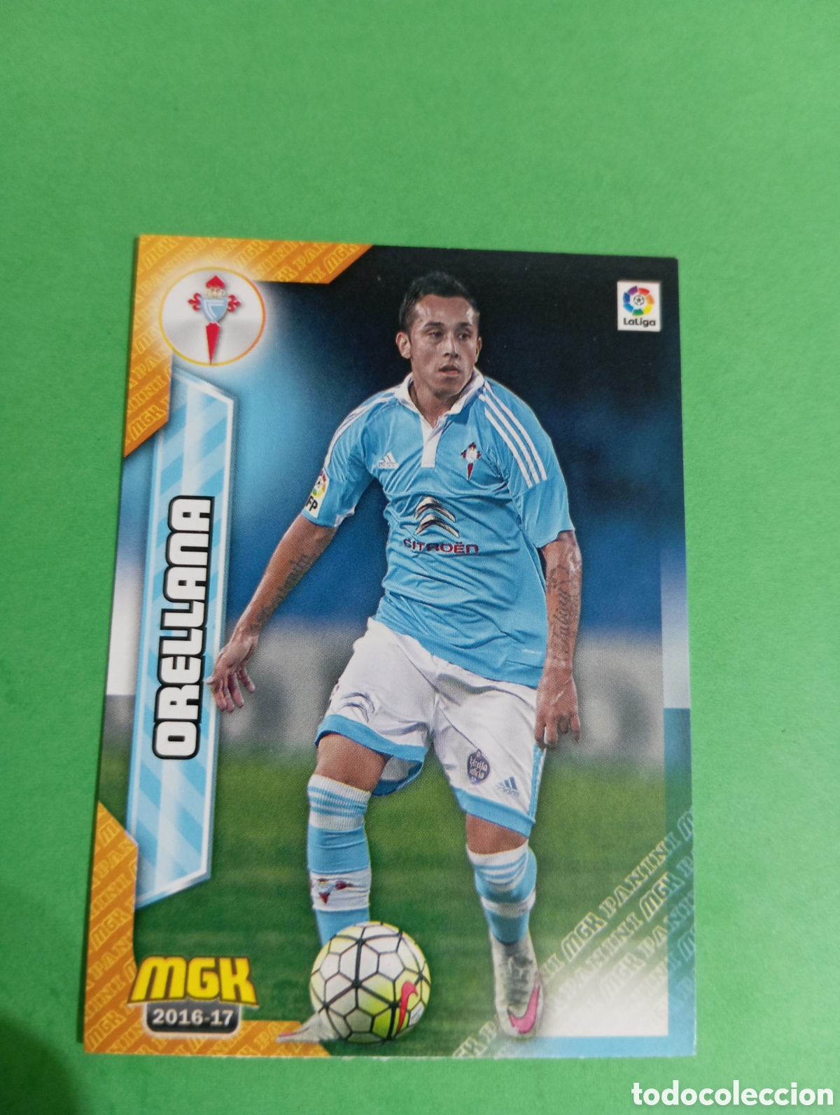 Cromos de f&uacute;tbol: Orellana Celta de Vigo n&deg;156 / PANINI MEGACRACKS 2016/2017