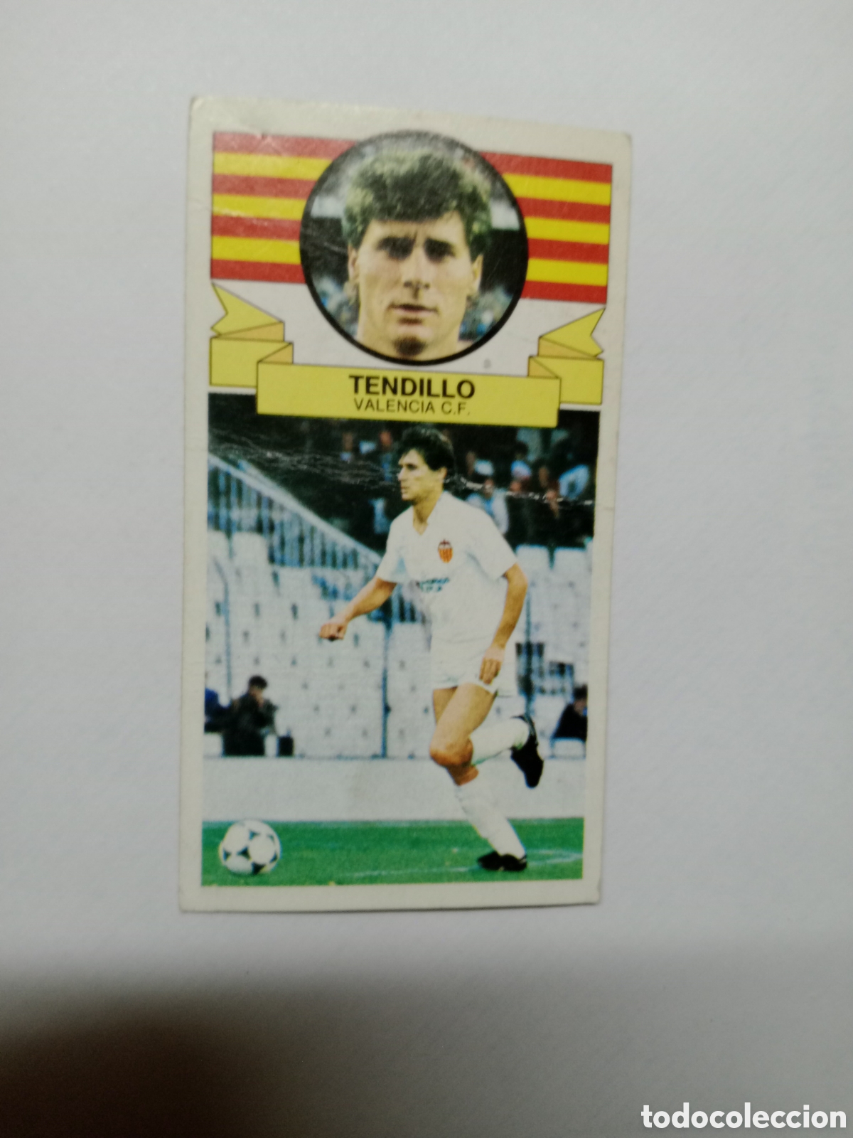 Cromos de f&uacute;tbol: 85-86 ESTE CROMO NUEVO NUNCA PEGADO EN REGULAR ESTADO TENDILLO