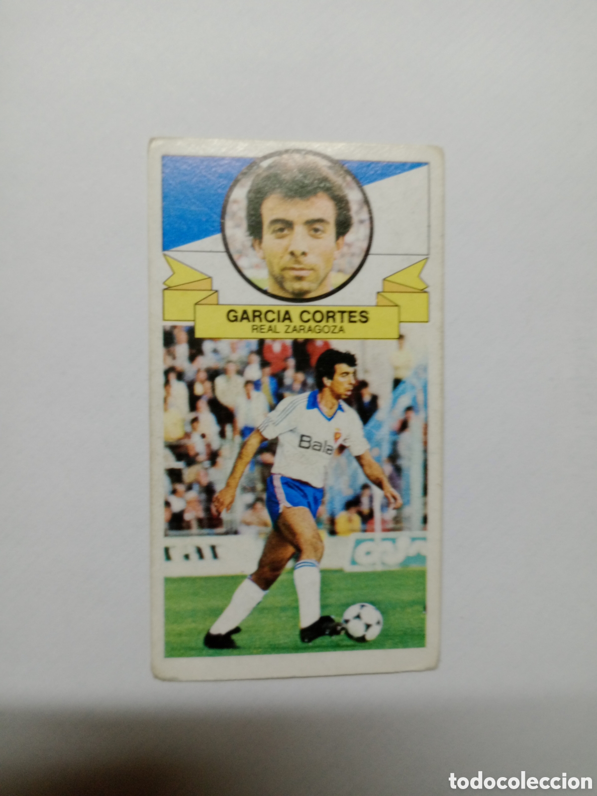 Cromos de f&uacute;tbol: 85-86 ESTE CROMO NUEVO NUNCA PEGADO EN BUEN ESTADO GARC&Iacute;A CORTES