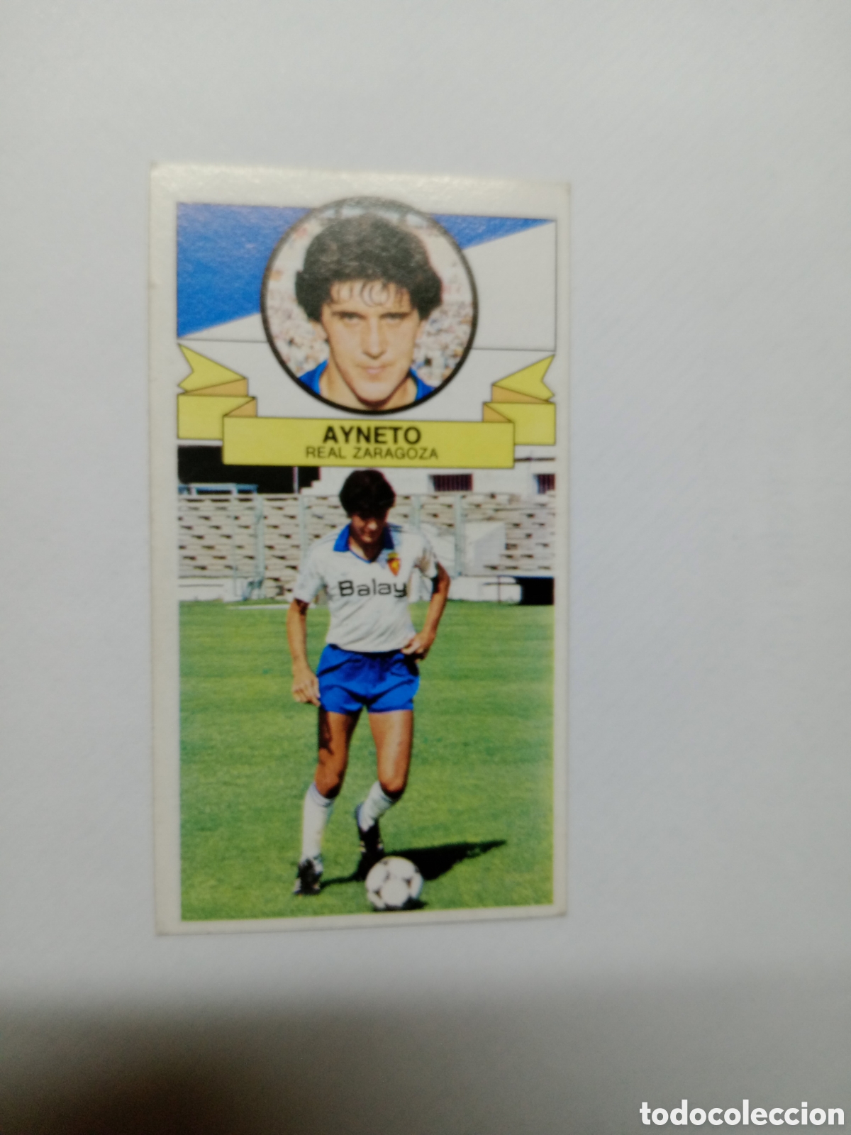 Cromos de f&uacute;tbol: 85-86 ESTE CROMO NUEVO NUNCA PEGADO EN BUEN ESTADO AYNETO
