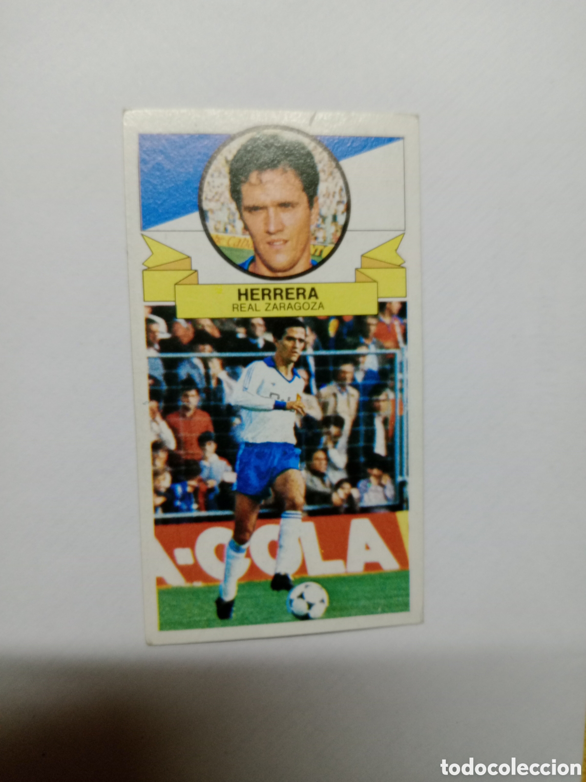 Cromos de f&uacute;tbol: 85-86 ESTE CROMO NUEVO NUNCA PEGADO EN BUEN ESTADO HERRERA