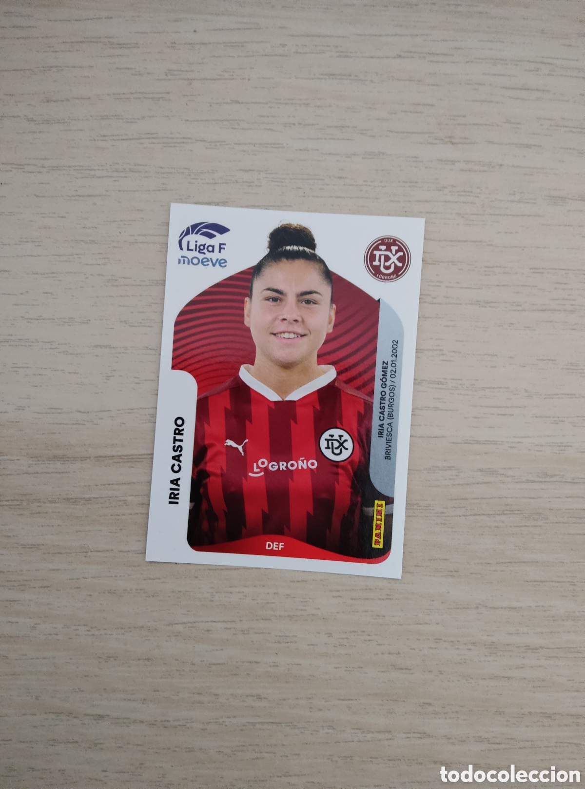 Cromos de f&uacute;tbol: 149 IRIA CASTRO DUX LOGRO&Ntilde;O LIGA F 2025 2026