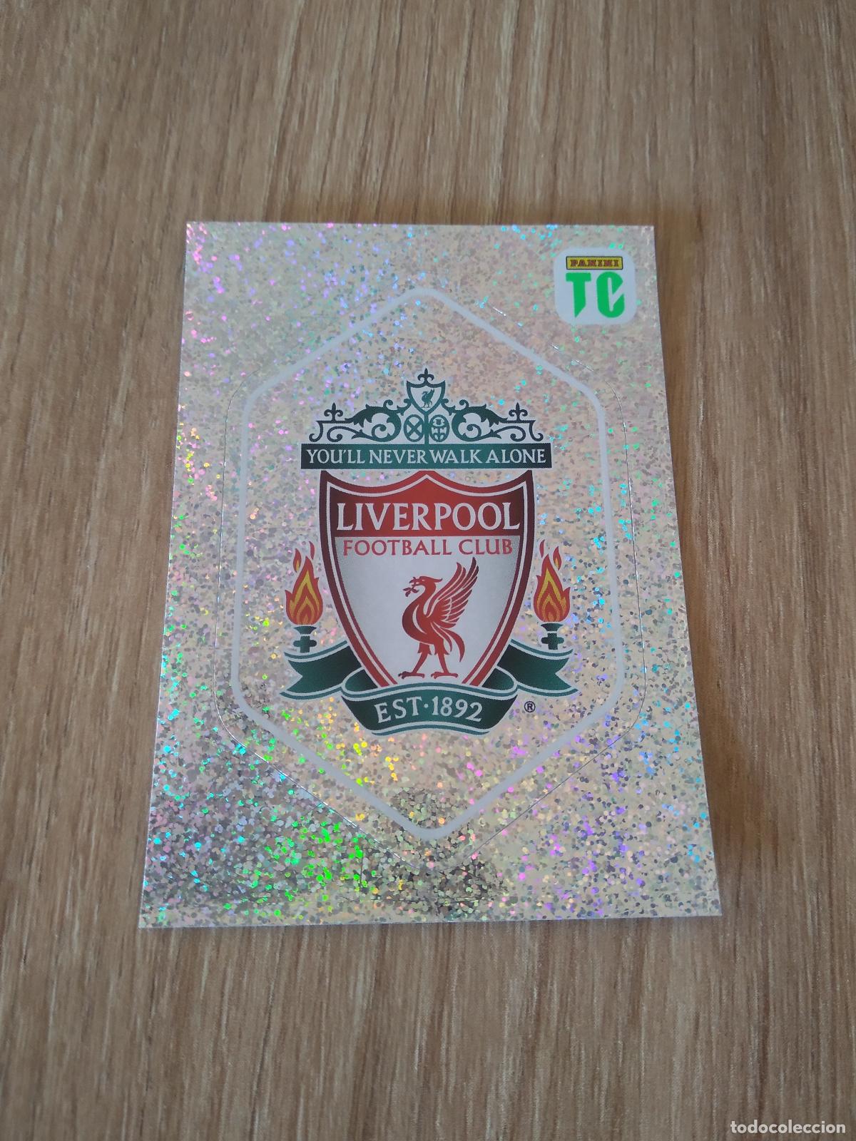 Cromos de f&uacute;tbol: 46 ESCUDO LIVERPOOL CROMO FUTBOL PANINI TOP CLASS 2022 STICKER