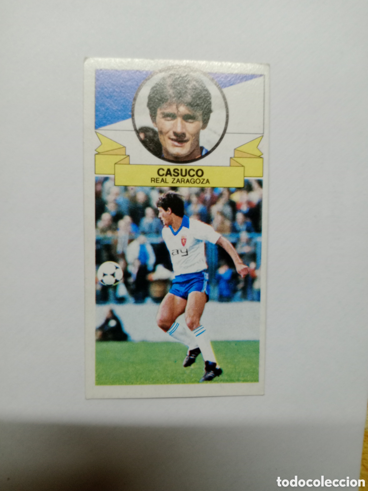 Cromos de f&uacute;tbol: 85-86 ESTE CROMO NUEVO NUNCA PEGADO EN BUEN ESTADO CASUCO