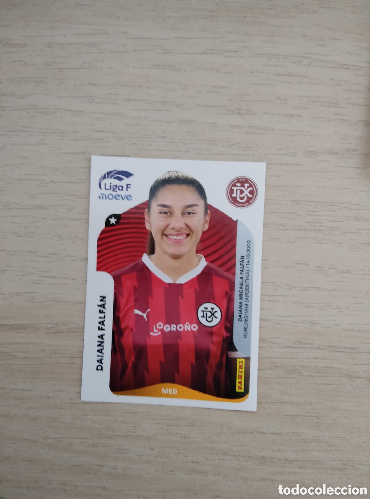 Cromos de f&uacute;tbol: 153 DAIANA FALFAN DUX LOGRO&Ntilde;O LIGA F 2025 2026