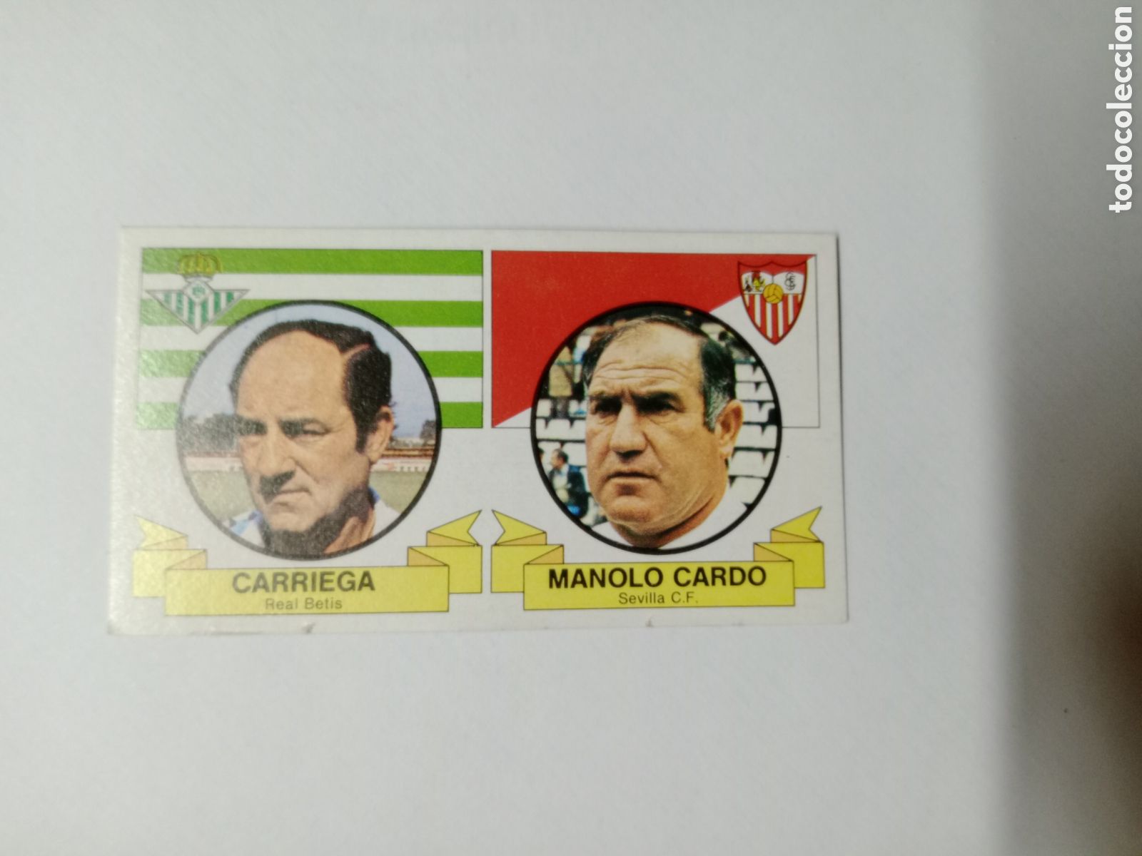 Cromos de f&uacute;tbol: 85-86 ESTE CROMO NUEVO NUNCA PEGADO EN BUEN ESTADO ENTRENADORES CARRIEGA CARDO