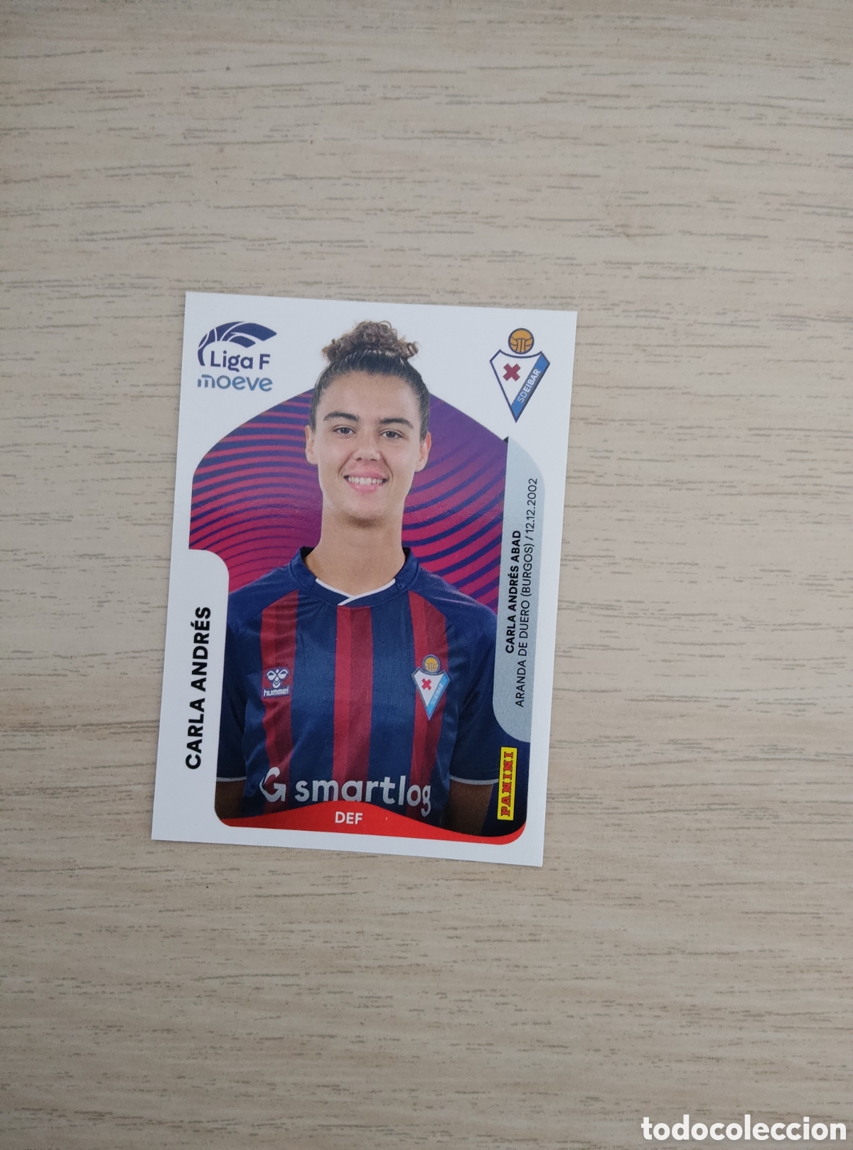Cromos de f&uacute;tbol: 171 CARLA ANDRES EIBAR LIGA F 2025 2026