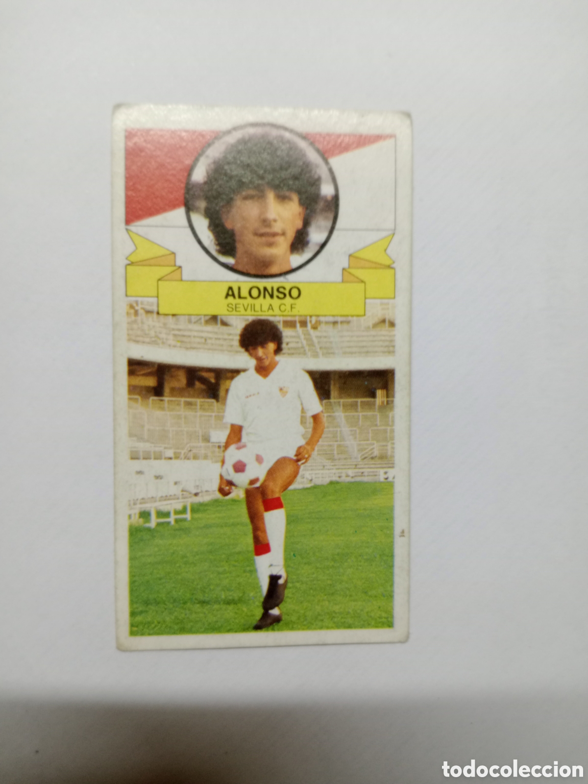 Cromos de f&uacute;tbol: 85-86 ESTE CROMO NUEVO NUNCA PEGADO EN BUEN ESTADO COLOCA ALONSO