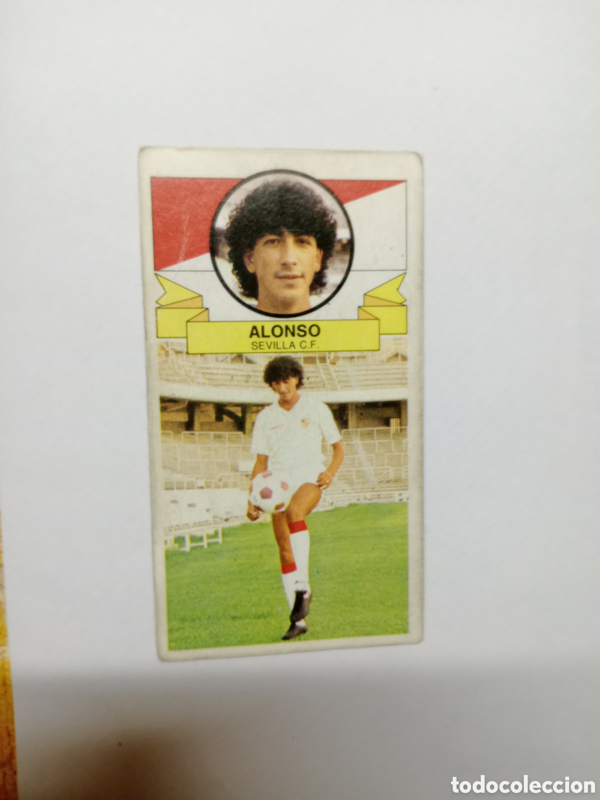 Cromos de f&uacute;tbol: 85-86 ESTE CROMO NUEVO NUNCA PEGADO EN BUEN ESTADO COLOCA ALONSO