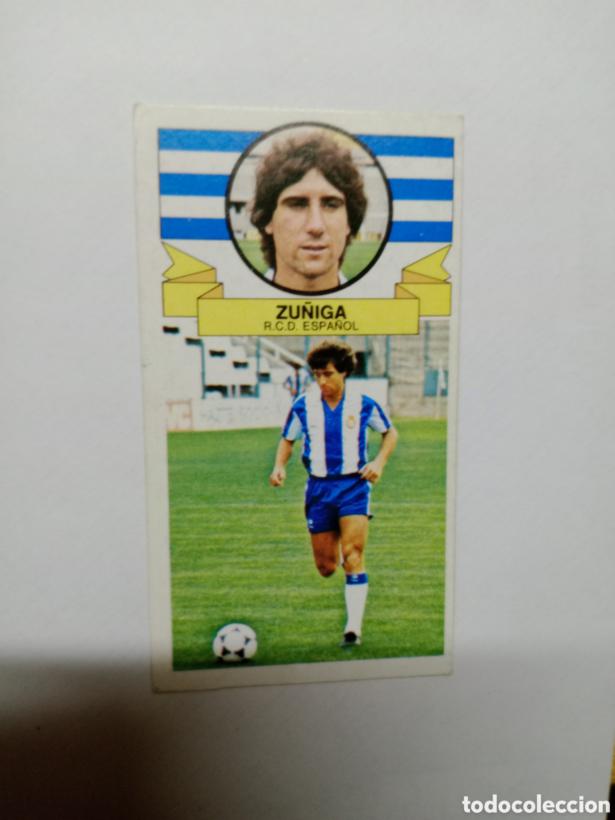 Cromos de f&uacute;tbol: 85-86 ESTE CROMO NUEVO NUNCA PEGADO EN BUEN ESTADO Z&Uacute;&Ntilde;IGA