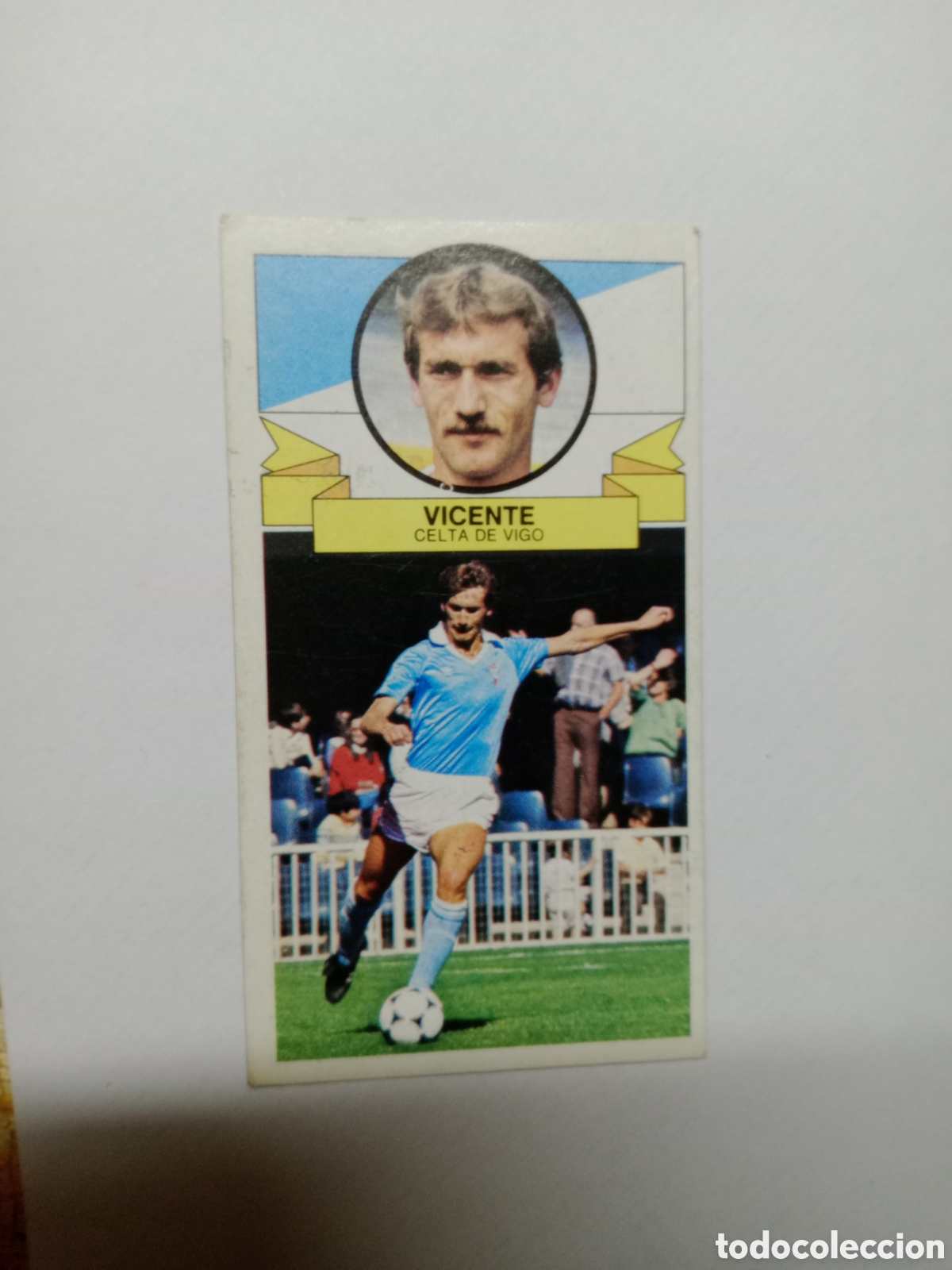 Cromos de f&uacute;tbol: 85-86 ESTE CROMO NUEVO NUNCA PEGADO EN BUEN ESTADO VICENTE