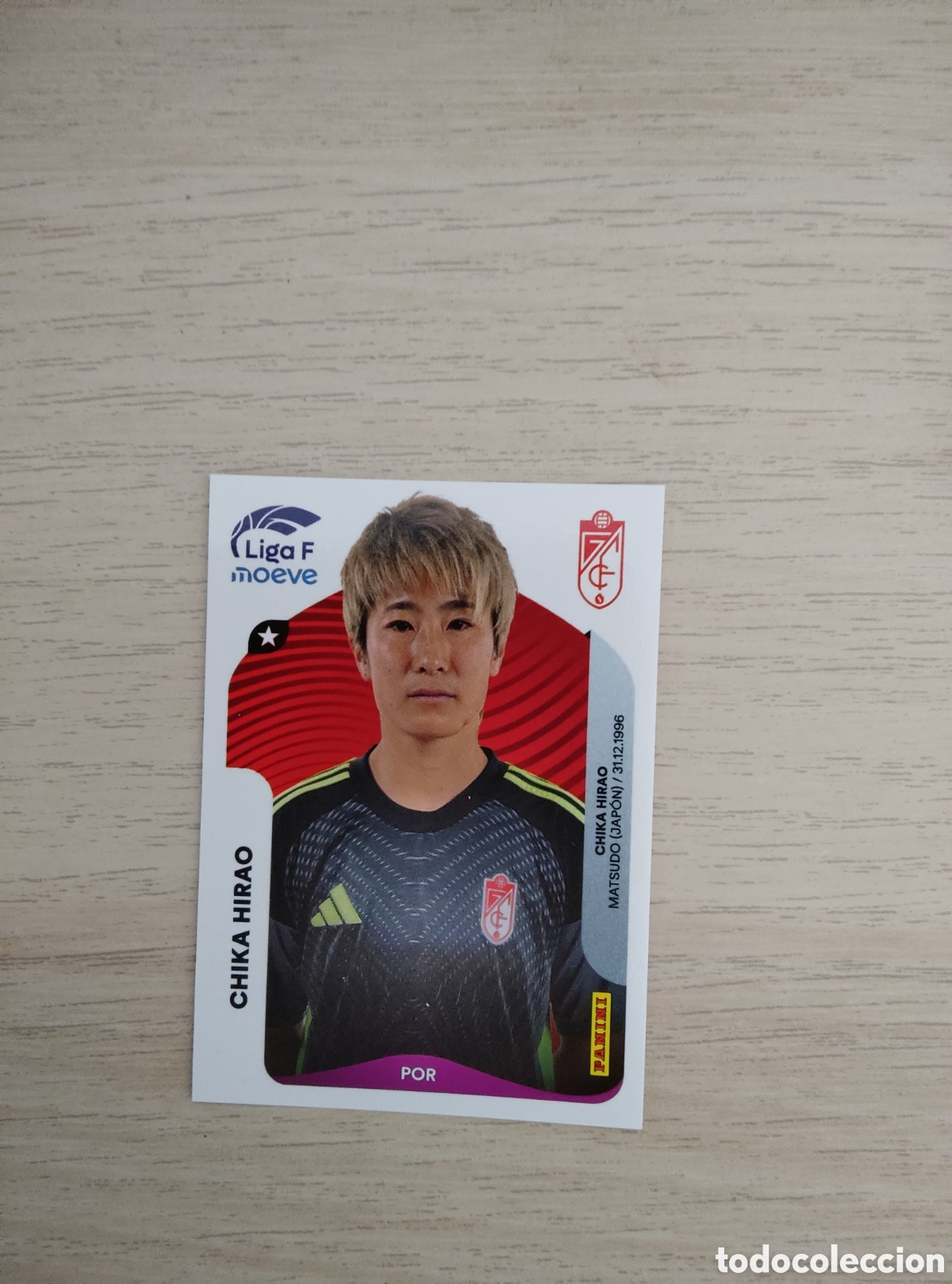 Cromos de f&uacute;tbol: 204 CHIKA HIRAO GRANADA LIGA F 2025 2026