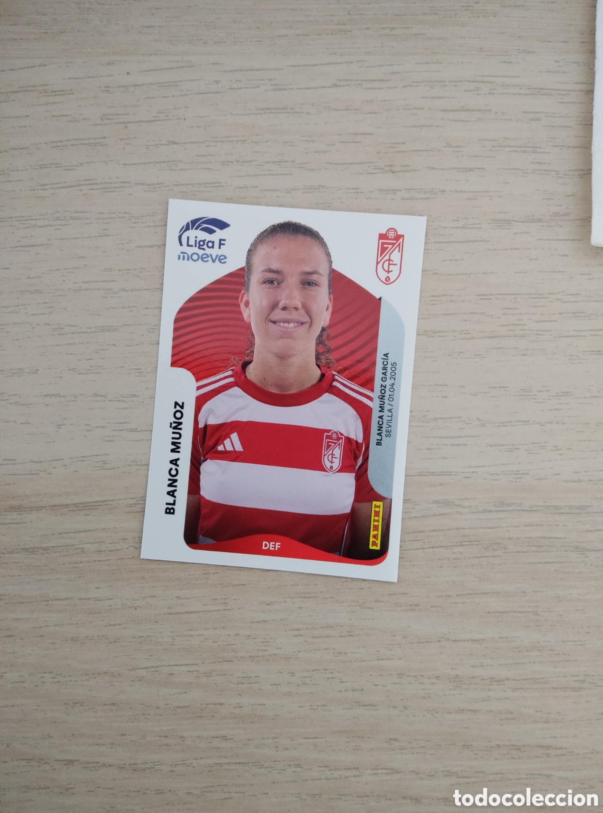 Cromos de f&uacute;tbol: 206 BLANCA MU&Ntilde;OZ GRANADA LIGA F 2025 2026