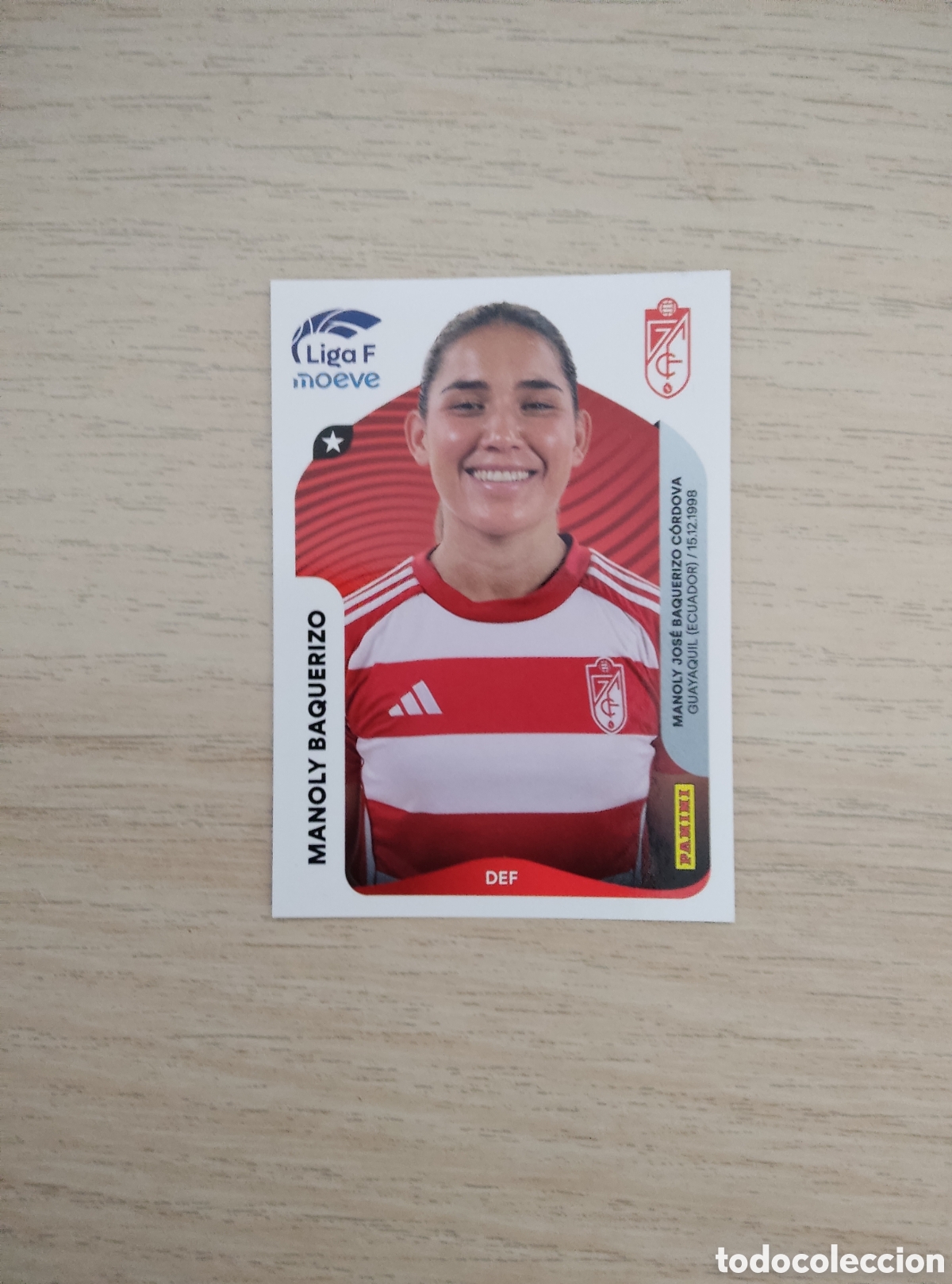 Cromos de f&uacute;tbol: 211 MANOLY BAQUERIZO GRANADA LIGA F 2025 2026