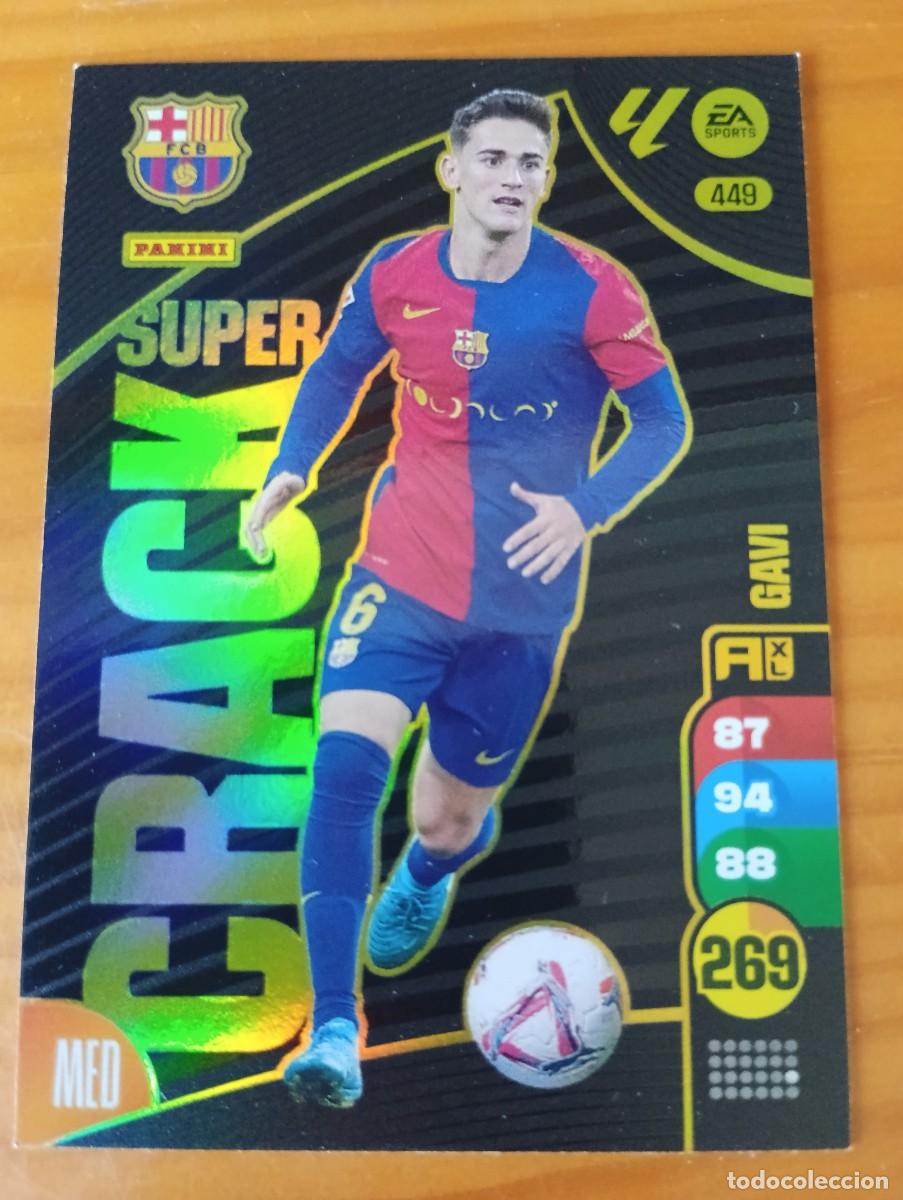 Cromos de f&uacute;tbol: ADRENALYN 2024 2025 24 25 - PANINI - N&ordm; 449 GAVI BARCELONA SUPER CRACK