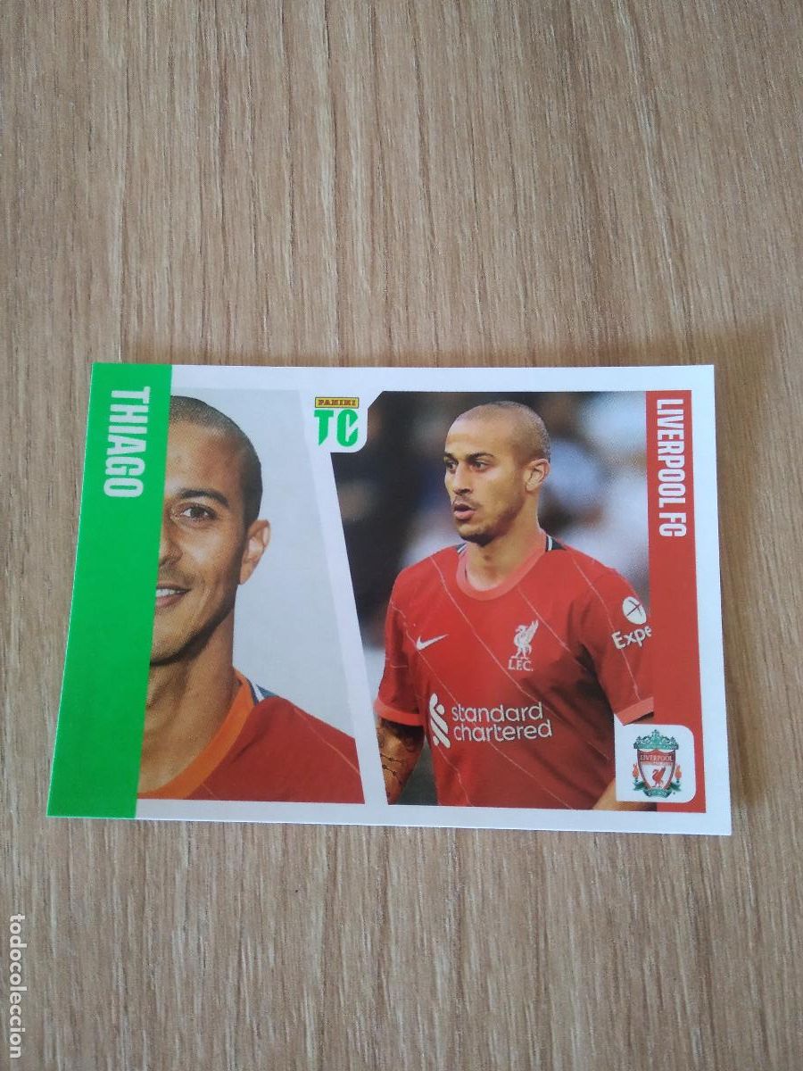 Cromos de f&uacute;tbol: 60 THIAGO LIVERPOOL CROMO FUTBOL PANINI TOP CLASS 2022 STICKER