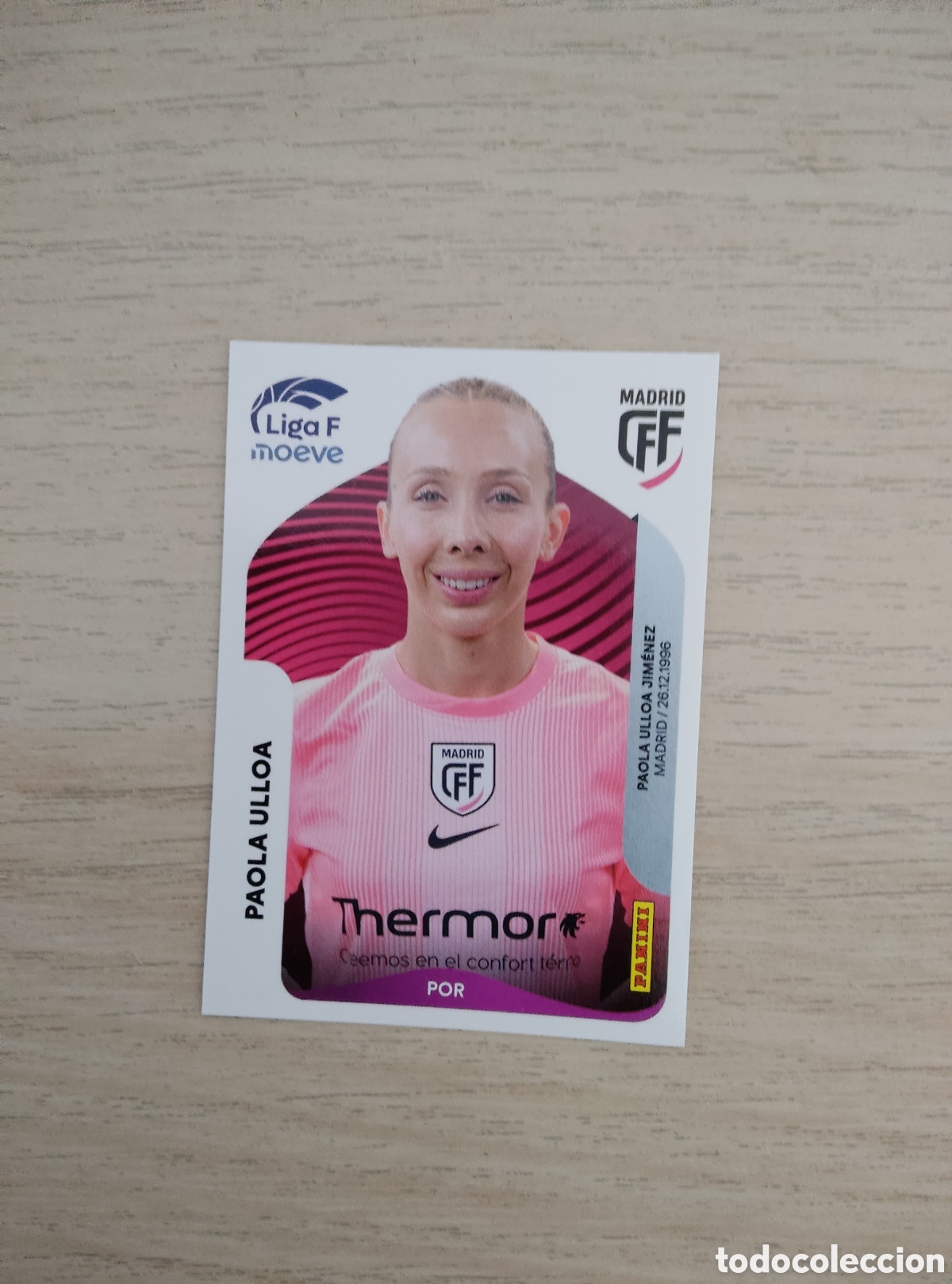 Cromos de f&uacute;tbol: 244 PAOLA ULLOA MADRID CFF LIGA F 2025 2026
