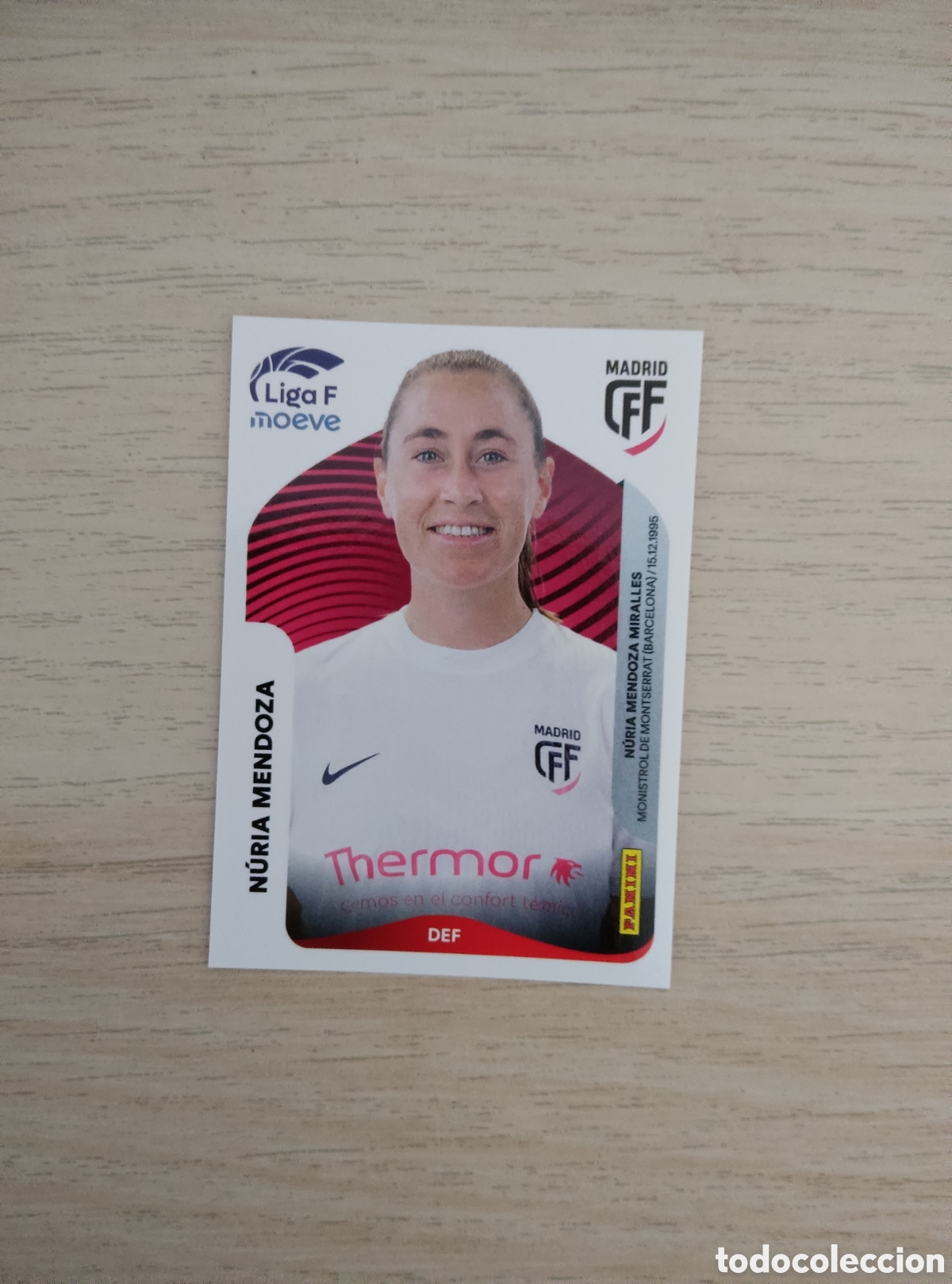 Cromos de f&uacute;tbol: 248 NURIA MENDOZA MADRID CFF LIGA F 2025 2026