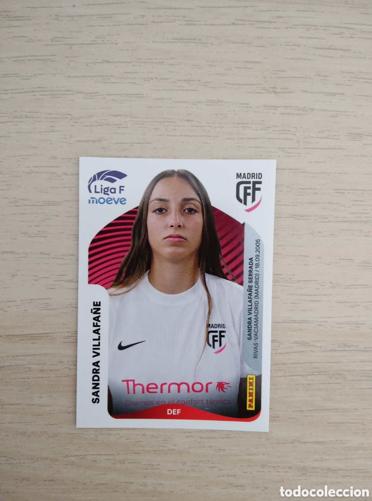 Cromos de f&uacute;tbol: 249 SANDRA VILLAFA&Ntilde;E MADRID CFF LIGA F 2025 2026