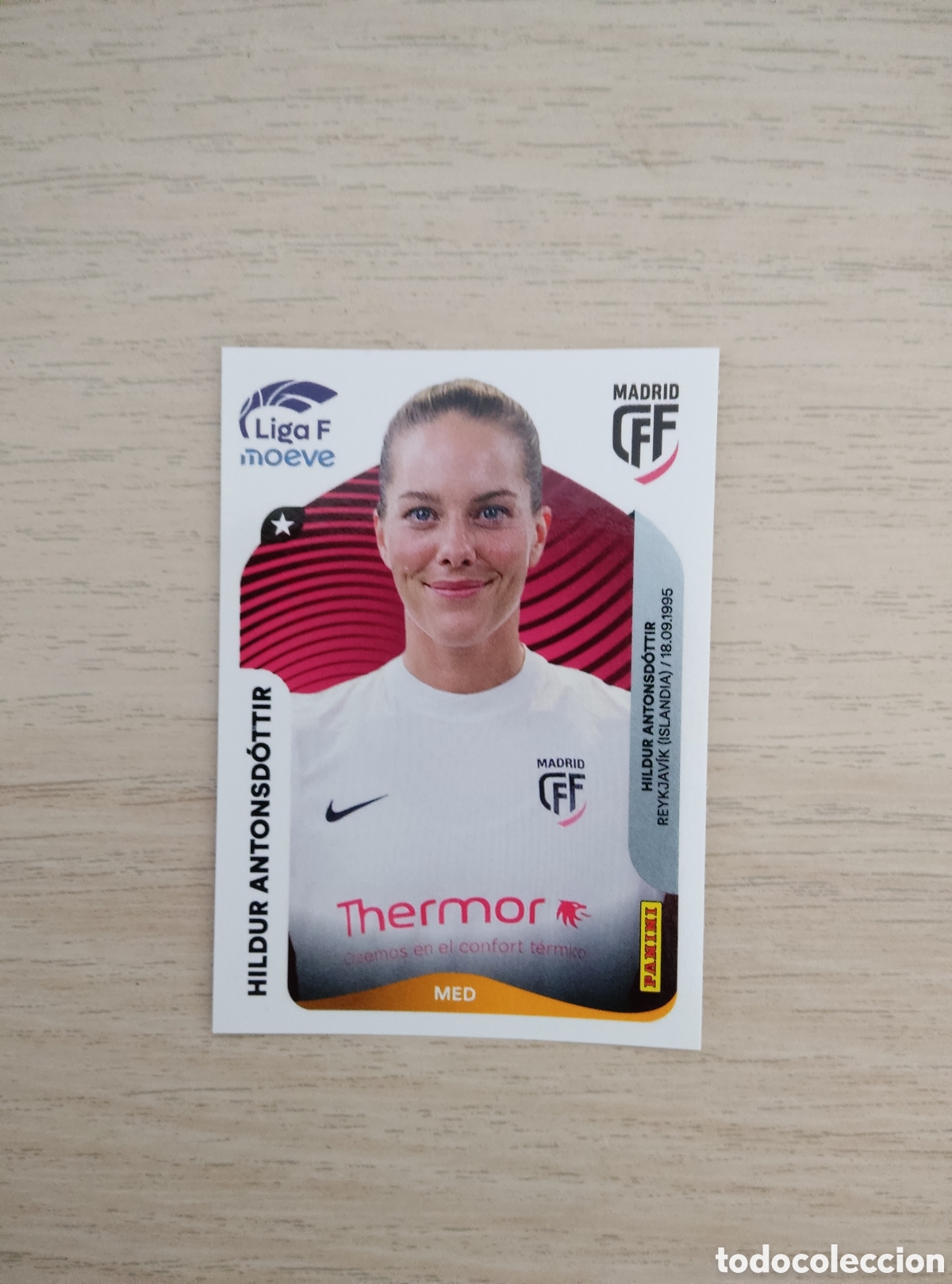 Cromos de f&uacute;tbol: 251 HILDUR ANTONSDOTTIR MADRID CFF LIGA F 2025 2026