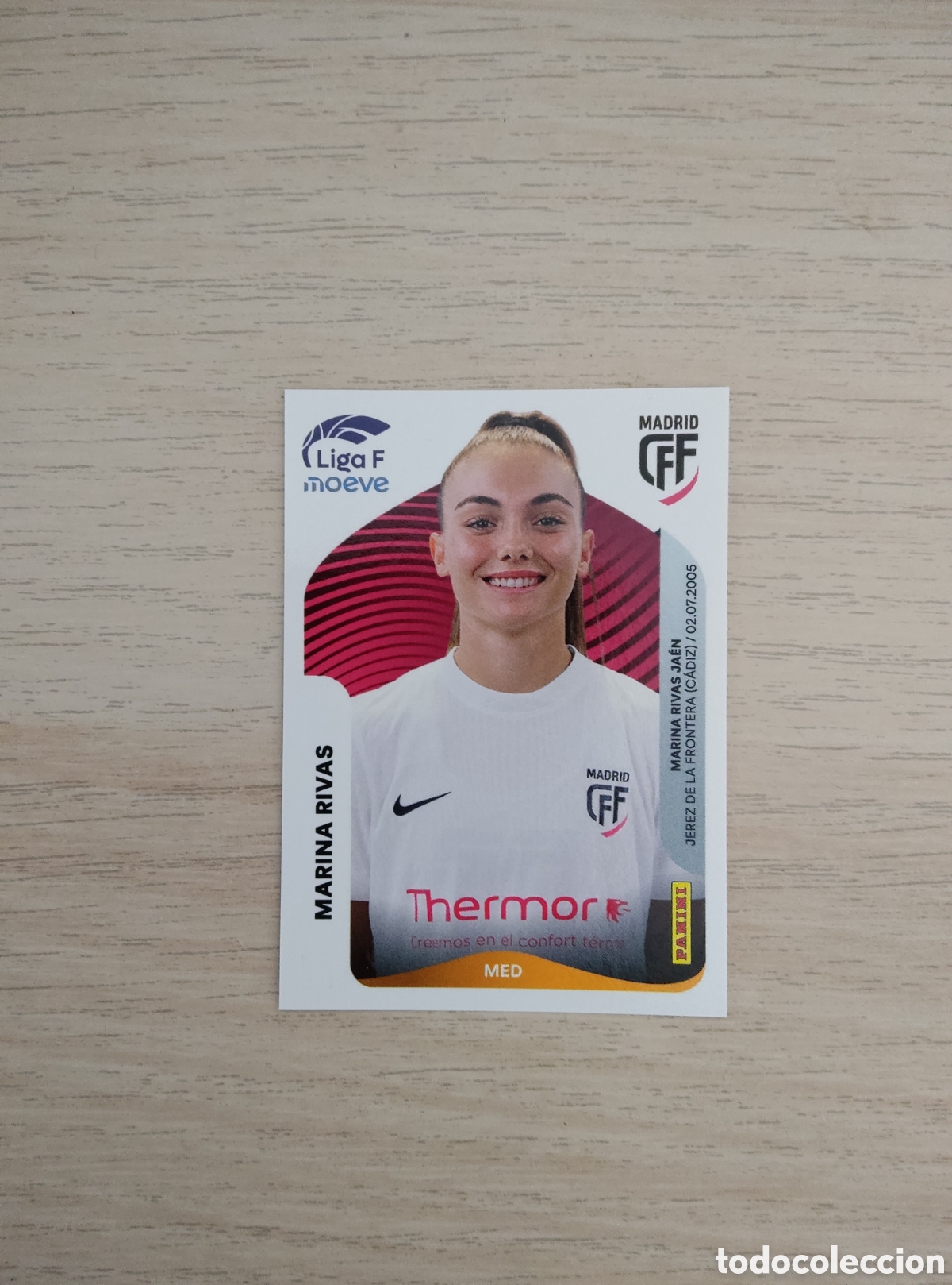 Cromos de f&uacute;tbol: 253 A MARINA RIVAS MADRID CFF LIGA F 2025 2026