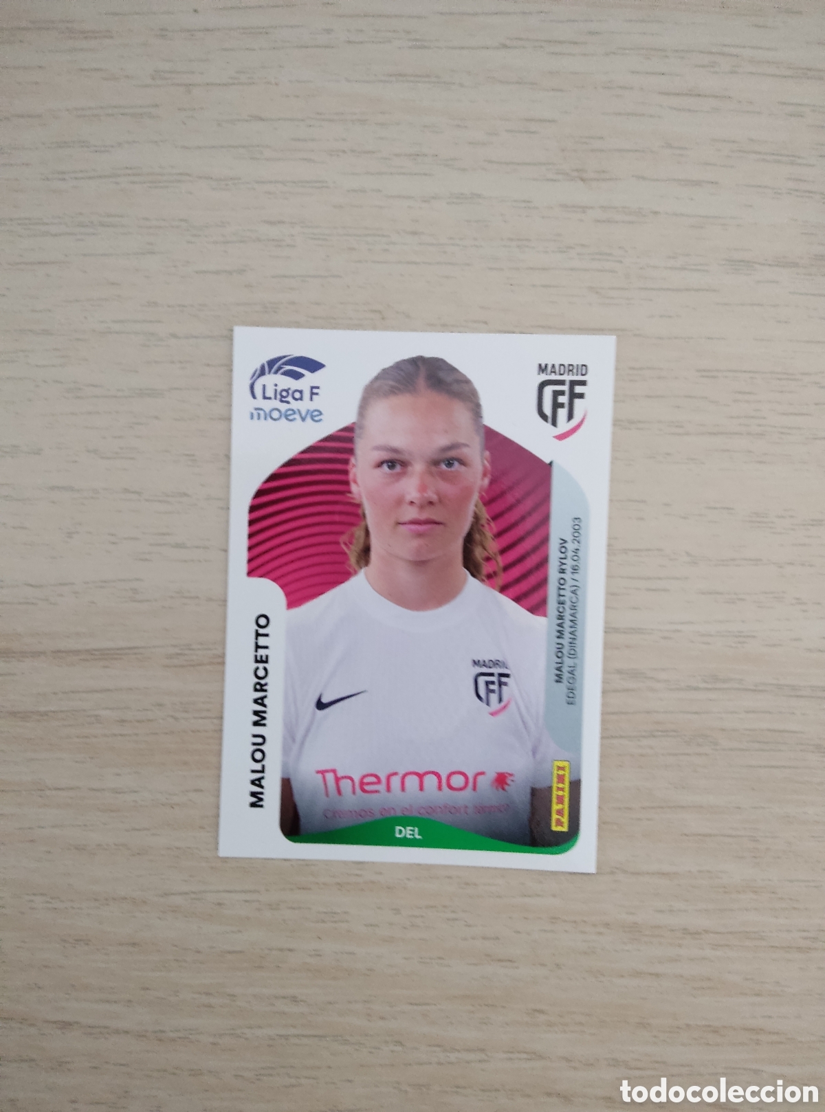 Cromos de f&uacute;tbol: 256 MALOU MARCETTO MADRID CFF LIGA F 2025 2026
