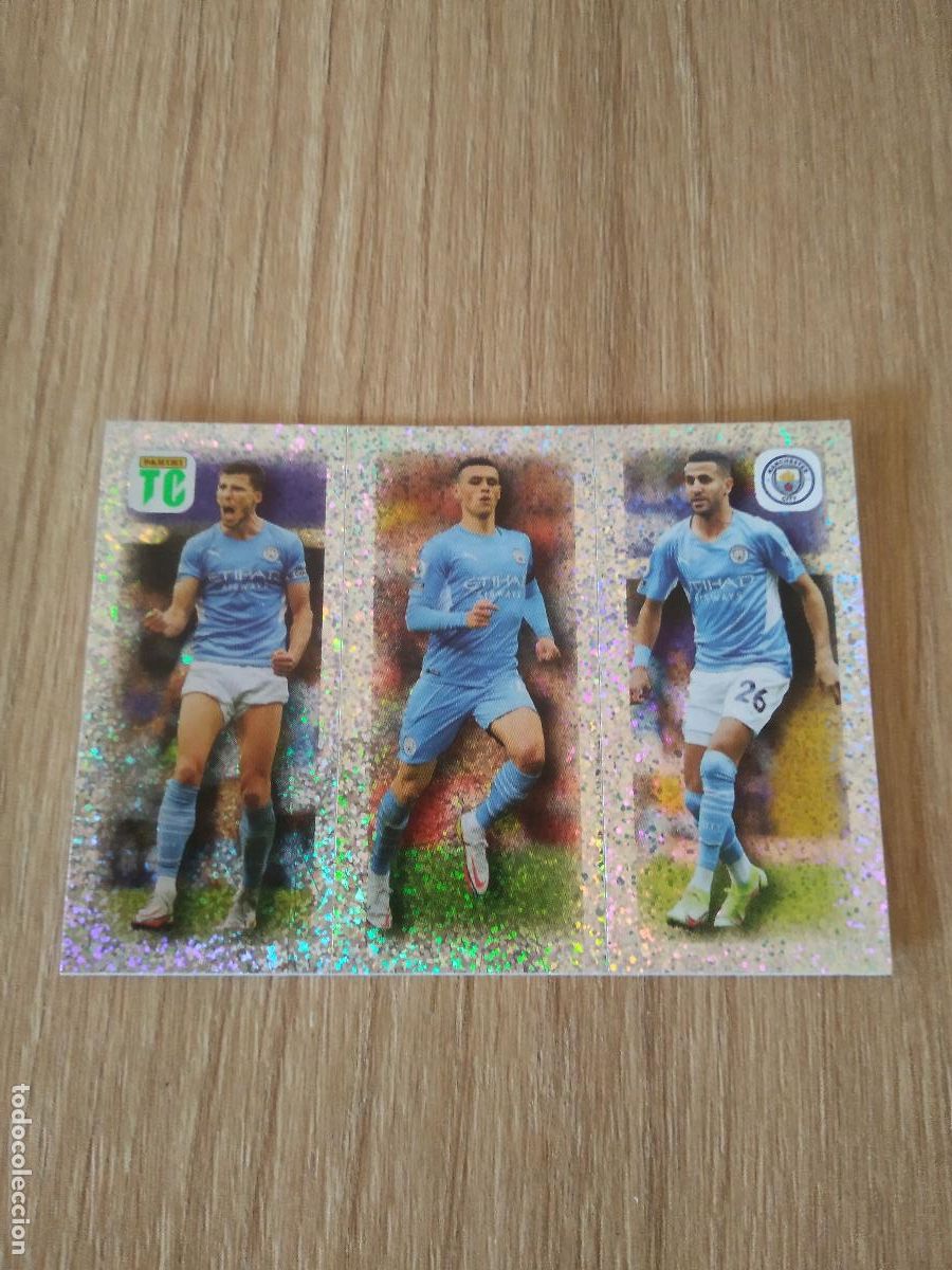 Cromos de f&uacute;tbol: 72 RUBEN DIAS FODEN MAHREZ MANCHESTER CITY CROMO FUTBOL PANINI TOP CLASS 2022 STICKER