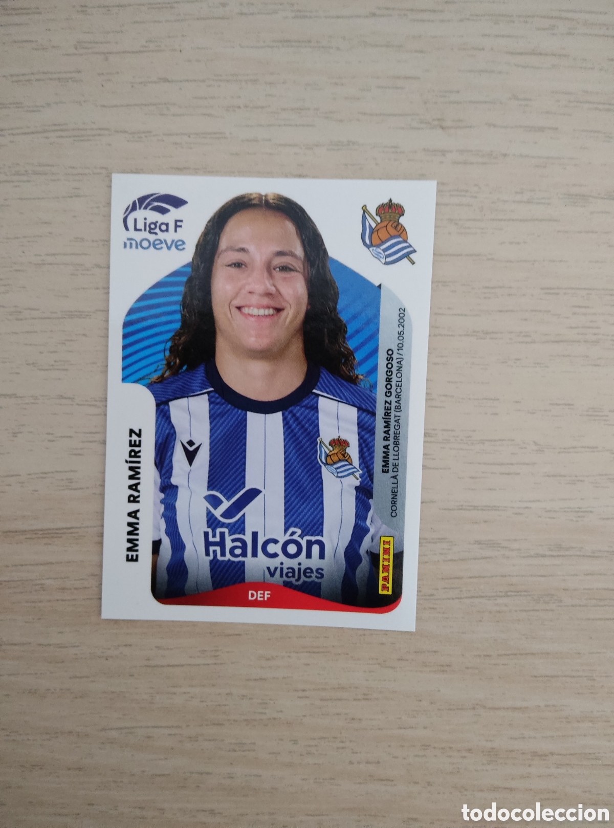 Cromos de f&uacute;tbol: 286 EMMA RAMIREZ REAL SOCIEDAD LIGA F 2025 2026