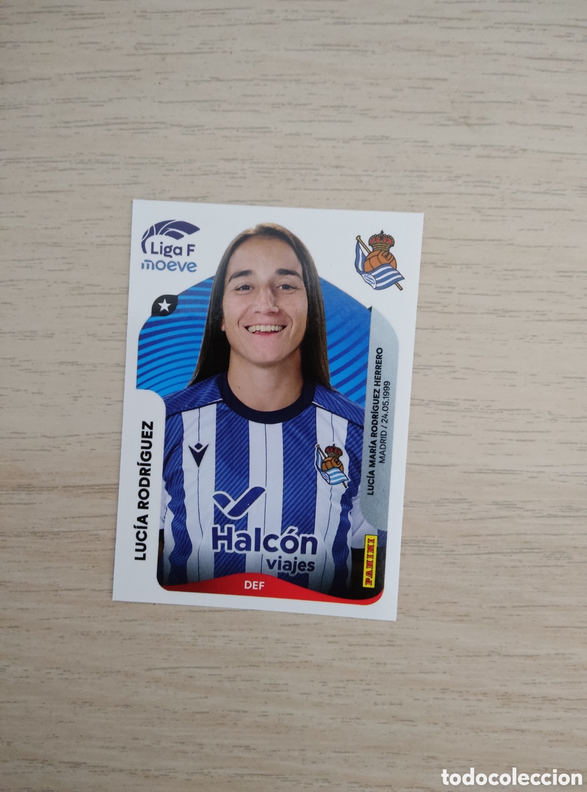 Cromos de f&uacute;tbol: 287 LUCIA RODRIGUEZ REAL SOCIEDAD LIGA F 2025 2026