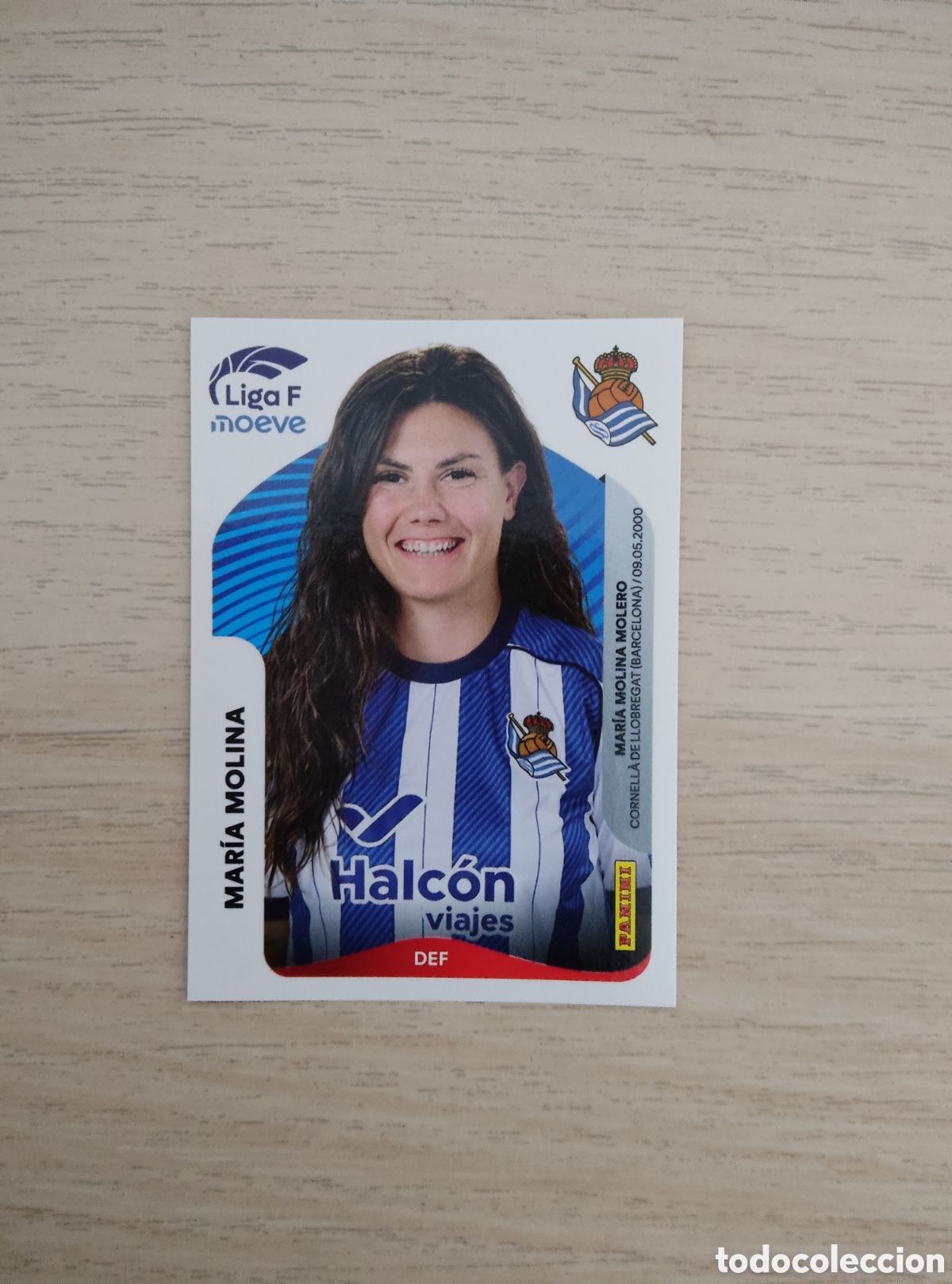 Cromos de f&uacute;tbol: 288 A MARIA MOLINA REAL SOCIEDAD LIGA F 2025 2026