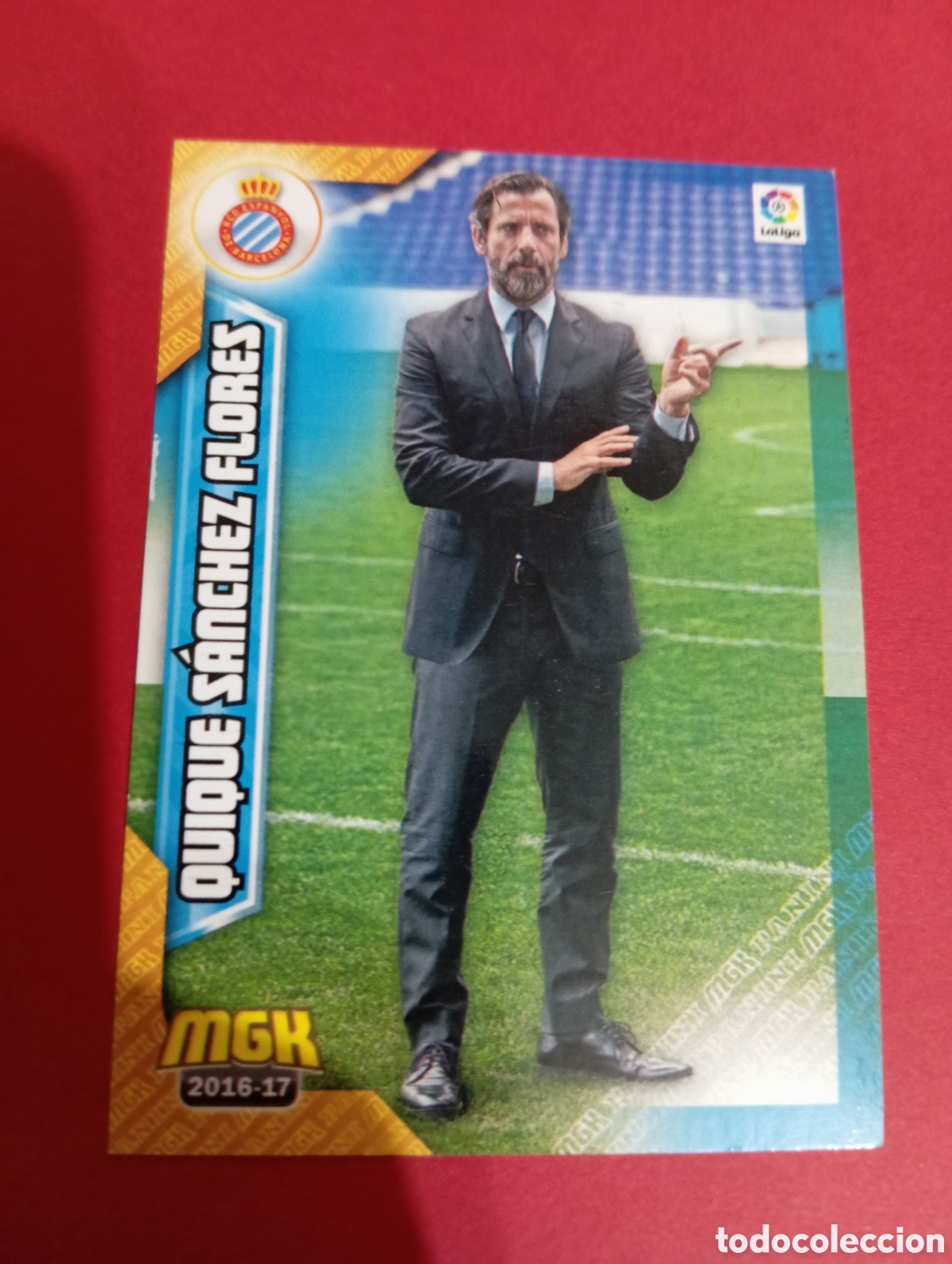 Cromos de f&uacute;tbol: Quique S&aacute;nchez Flores Espanyol n&deg;218 / PANINI MEGACRACKS 2016/2017