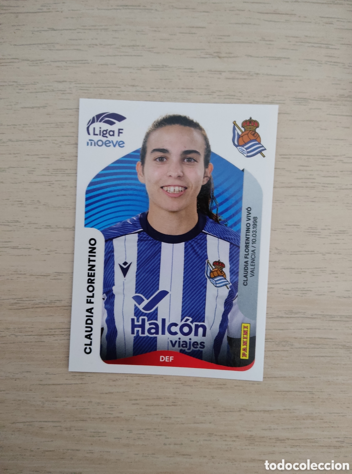 Cromos de f&uacute;tbol: 288 B CLAUDIA FLORENTINO REAL SOCIEDAD LIGA F 2025 2026