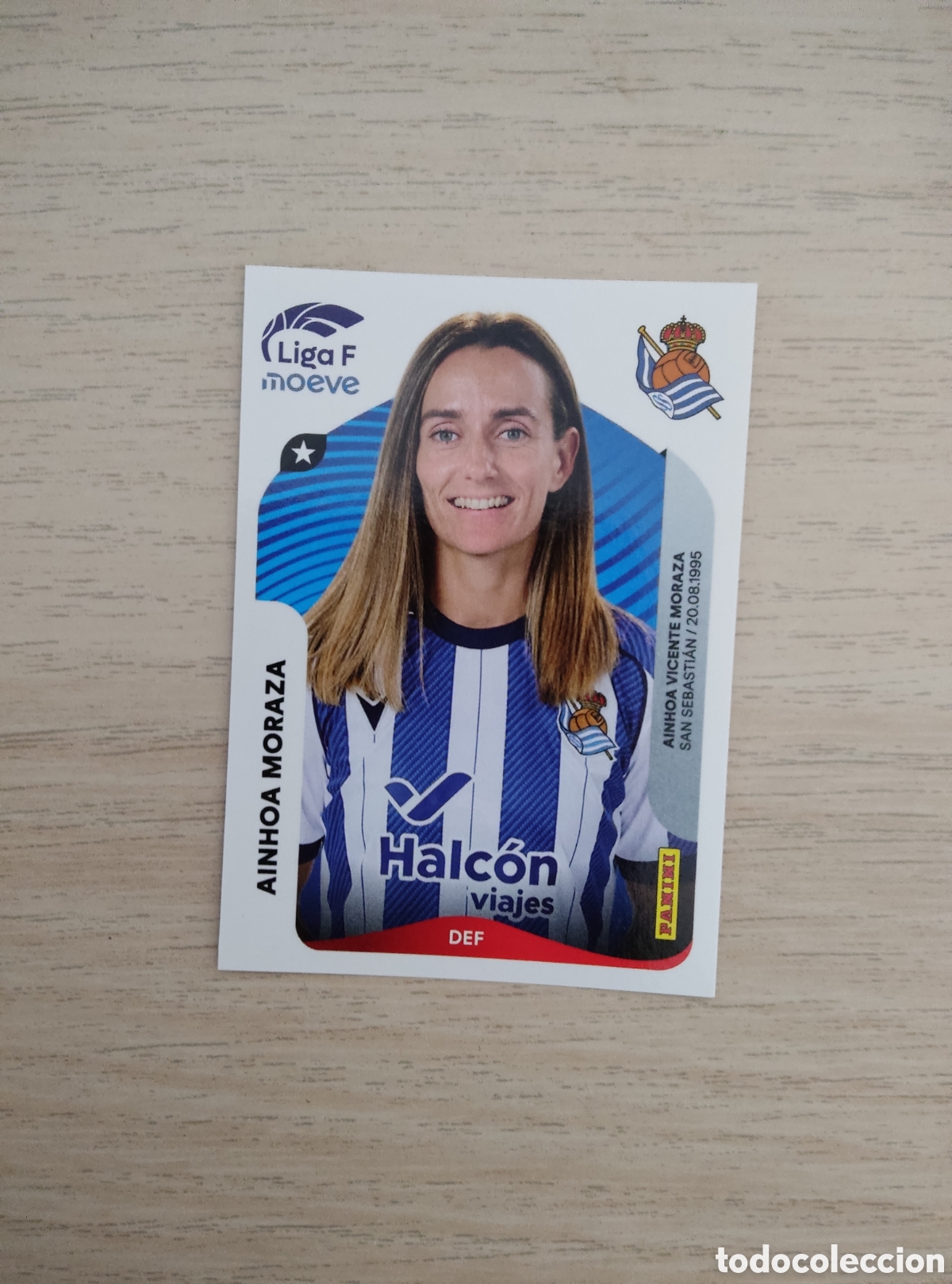 Cromos de f&uacute;tbol: 290 AINHOA MORAZA REAL SOCIEDAD LIGA F 2025 2026