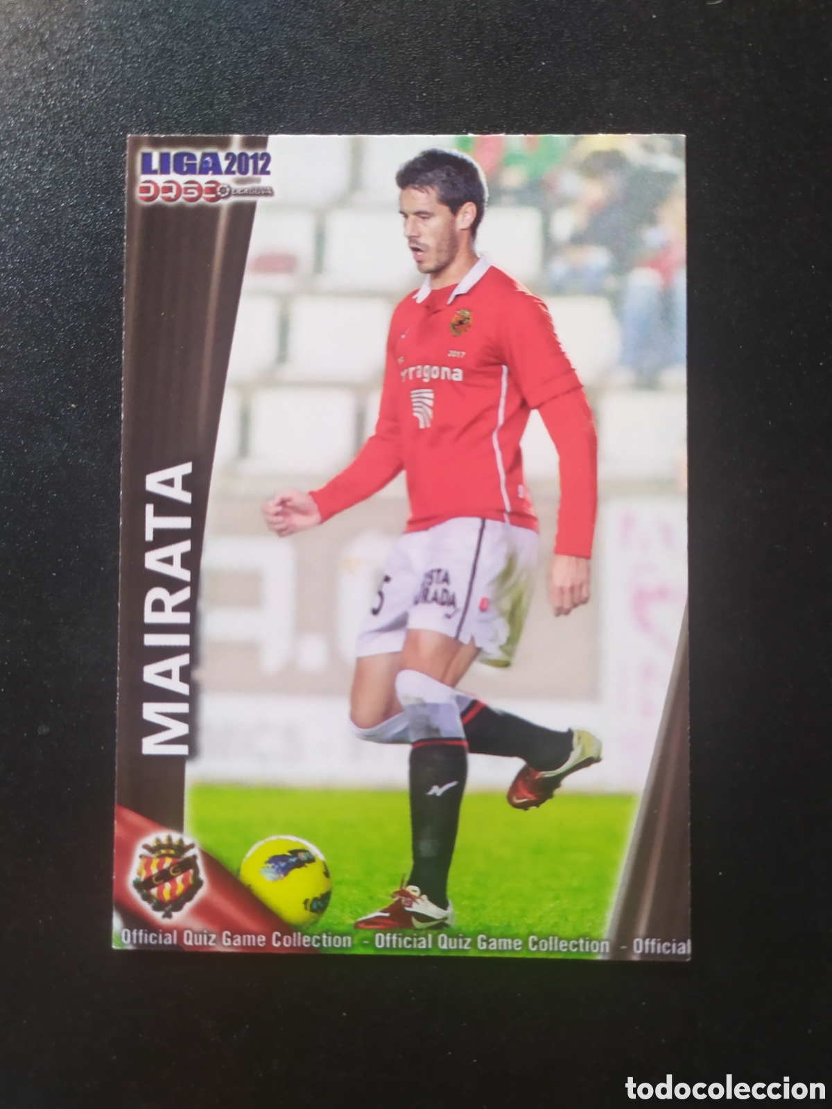 Cromos de f&uacute;tbol: Mundicromo fichas Liga 2011 2012 11 12 Mairata n&deg; 1075 Gimnastic