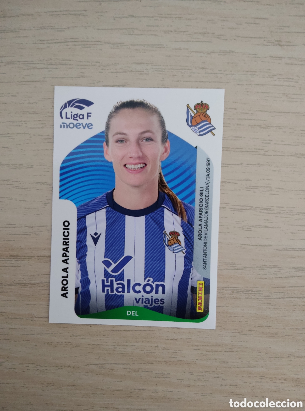 Cromos de f&uacute;tbol: 298 AROLA APARICIO REAL SOCIEDAD LIGA F 2025 2026
