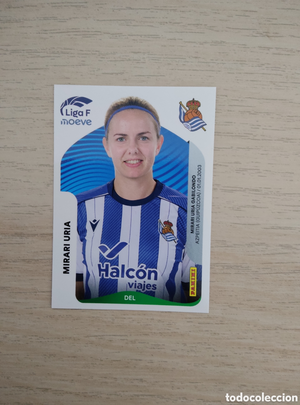 Cromos de f&uacute;tbol: 299 A MIRARI URIA REAL SOCIEDAD LIGA F 2025 2026
