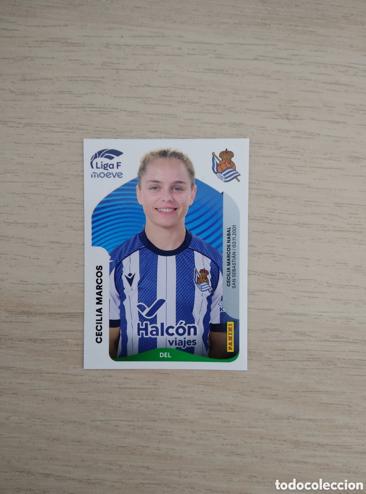 Cromos de f&uacute;tbol: 299 B CECILIA MARCOS REAL SOCIEDAD LIGA F 2025 2026