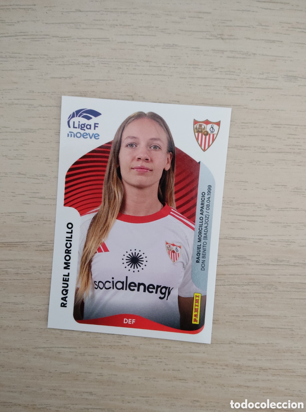 Cromos de f&uacute;tbol: 306 B RAQUEL MORCILLO SEVILLA LIGA F 2025 2026