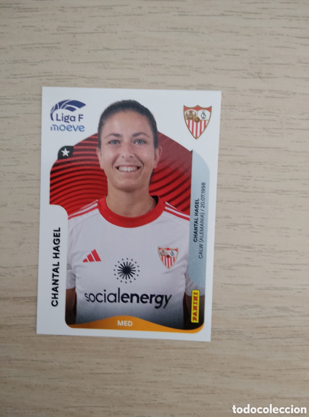 Cromos de f&uacute;tbol: 314 CHANTAL HAGEL SEVILLA LIGA F 2025 2026