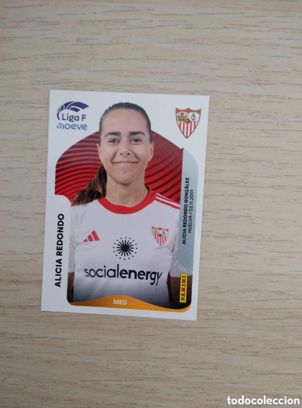 Cromos de f&uacute;tbol: 315 ALICIA REDONDO SEVILLA LIGA F 2025 2026